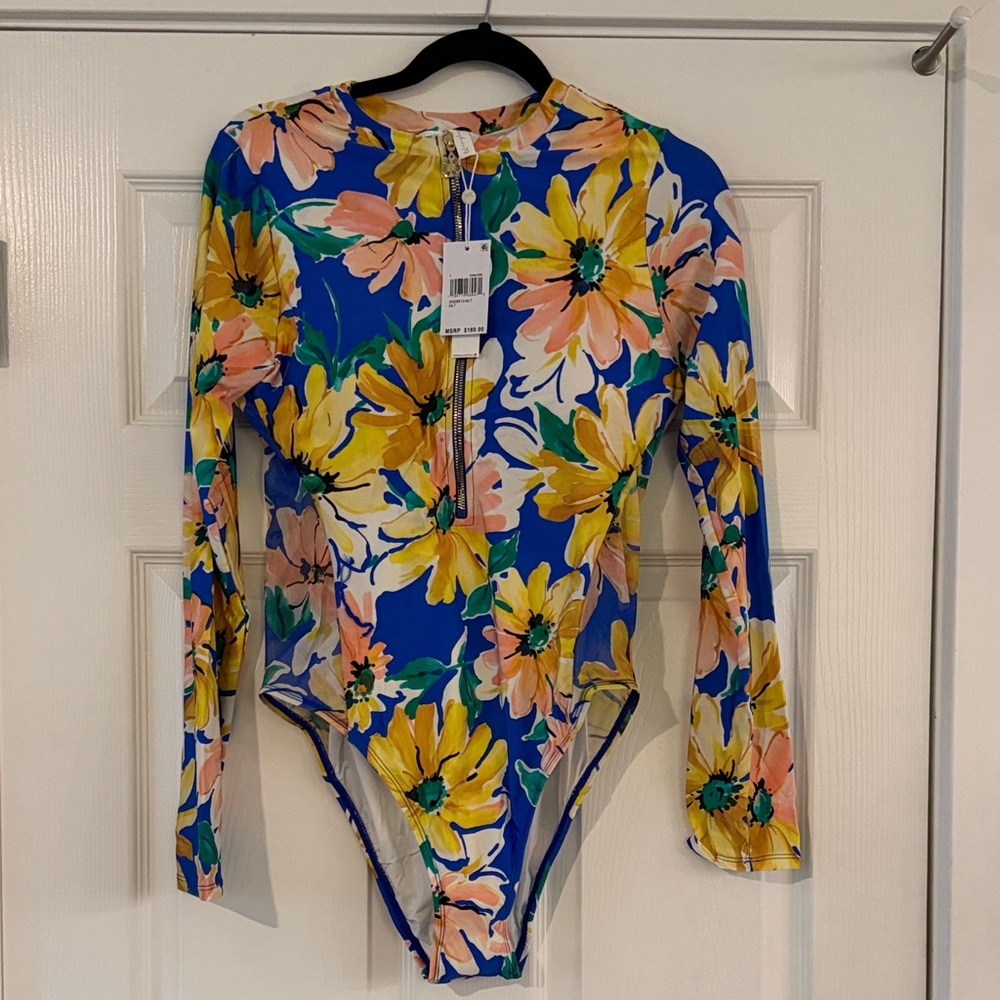 NWT SUNSHINE 79 WOMENS‎ ONEPIECE SWIMSUIT LONGSLEEVE LARGE